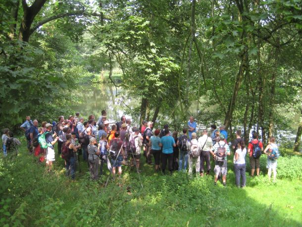 Mühlsteinwanderweg Vortrag am Tonsee in Mendig